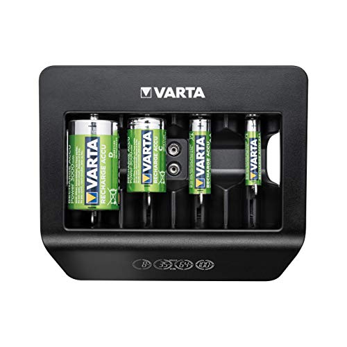 Mini Universal-Ladegerät VARTA, für AA/ AAA/ C/ D/ 9V Batterien, NiMH Akku